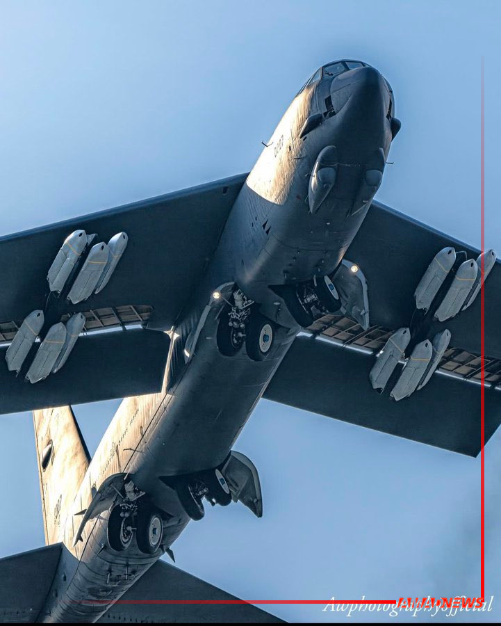 بمب افکن B52 با موشک کروز در راه ایران